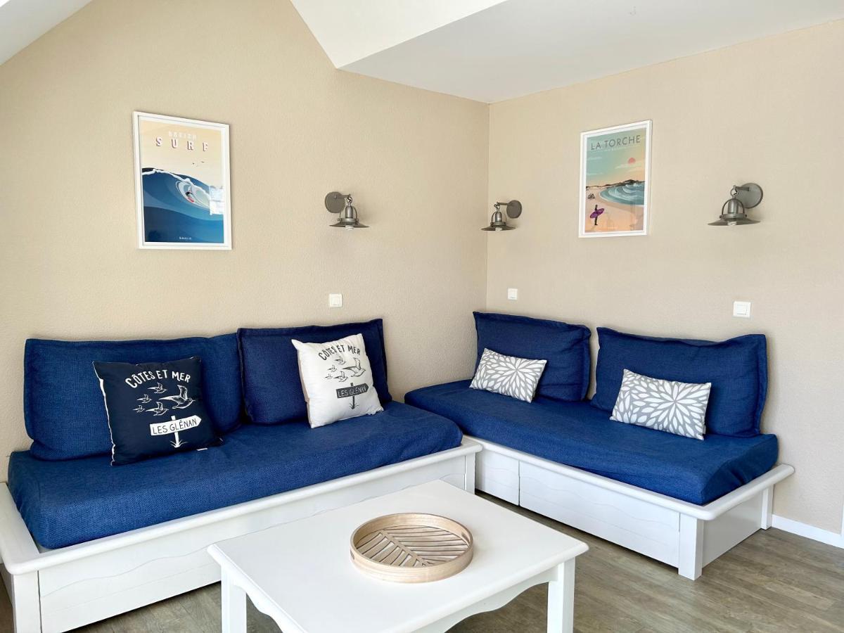 פואסננט Appartement En Duplex Front De Mer, Cap Coz מראה חיצוני תמונה